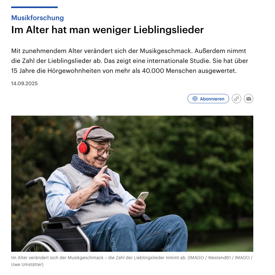 Preview for Im Alter hat man weniger Lieblingslieder