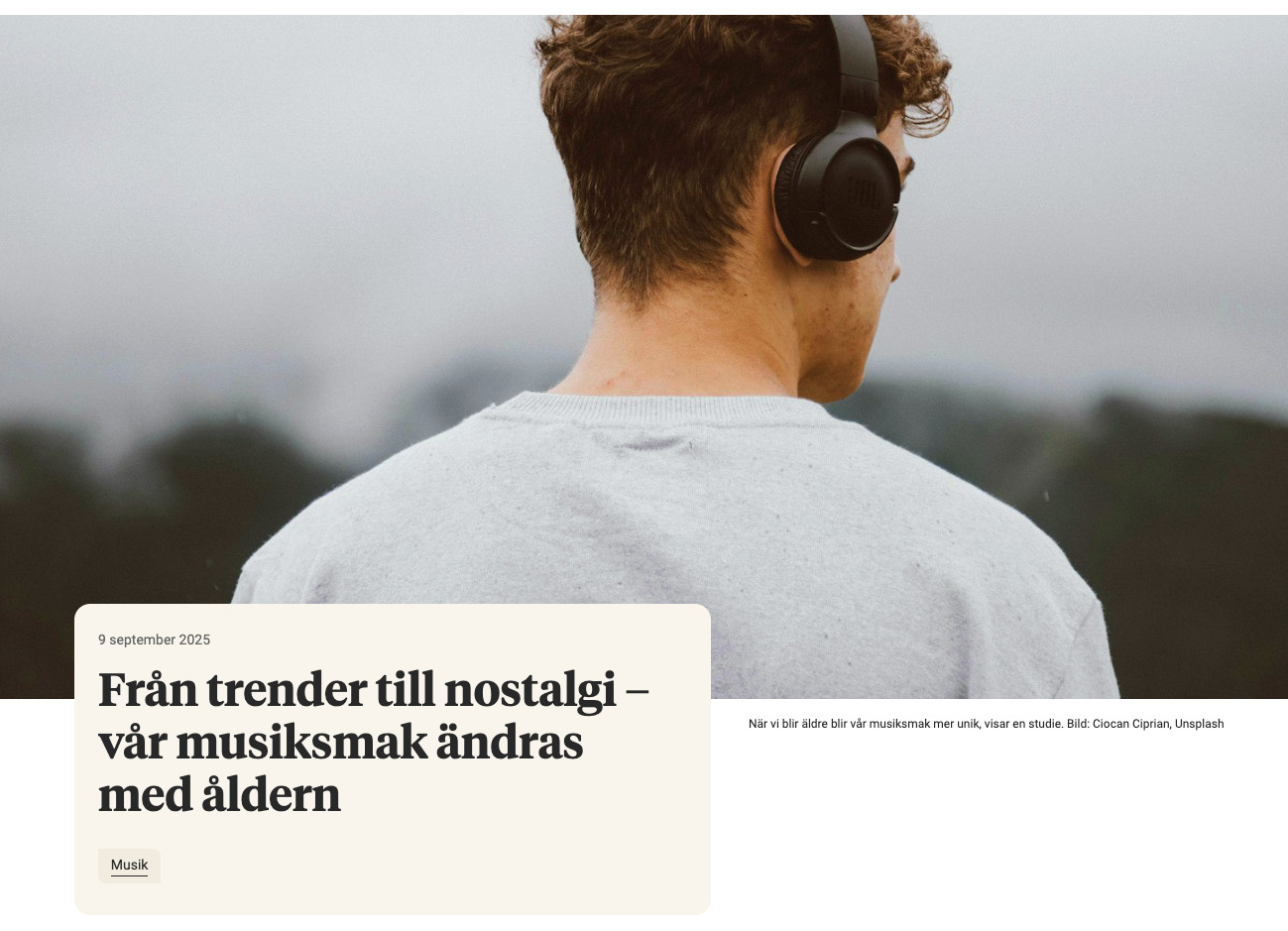Preview for Från trender till nostalgi – vår musiksmak ändras med åldern