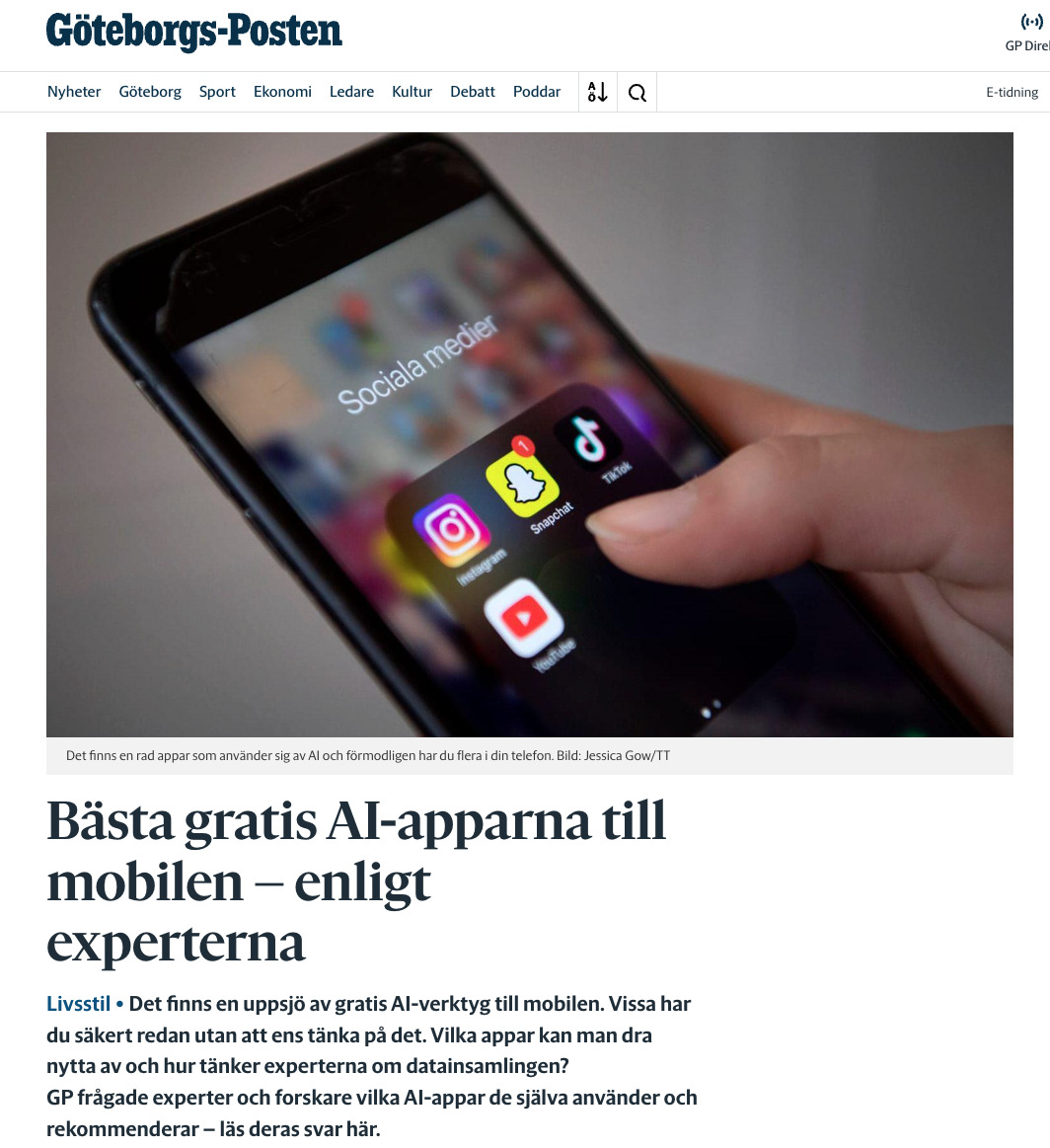 Preview for Bästa gratis AI-apparna till mobilen – enligt experterna