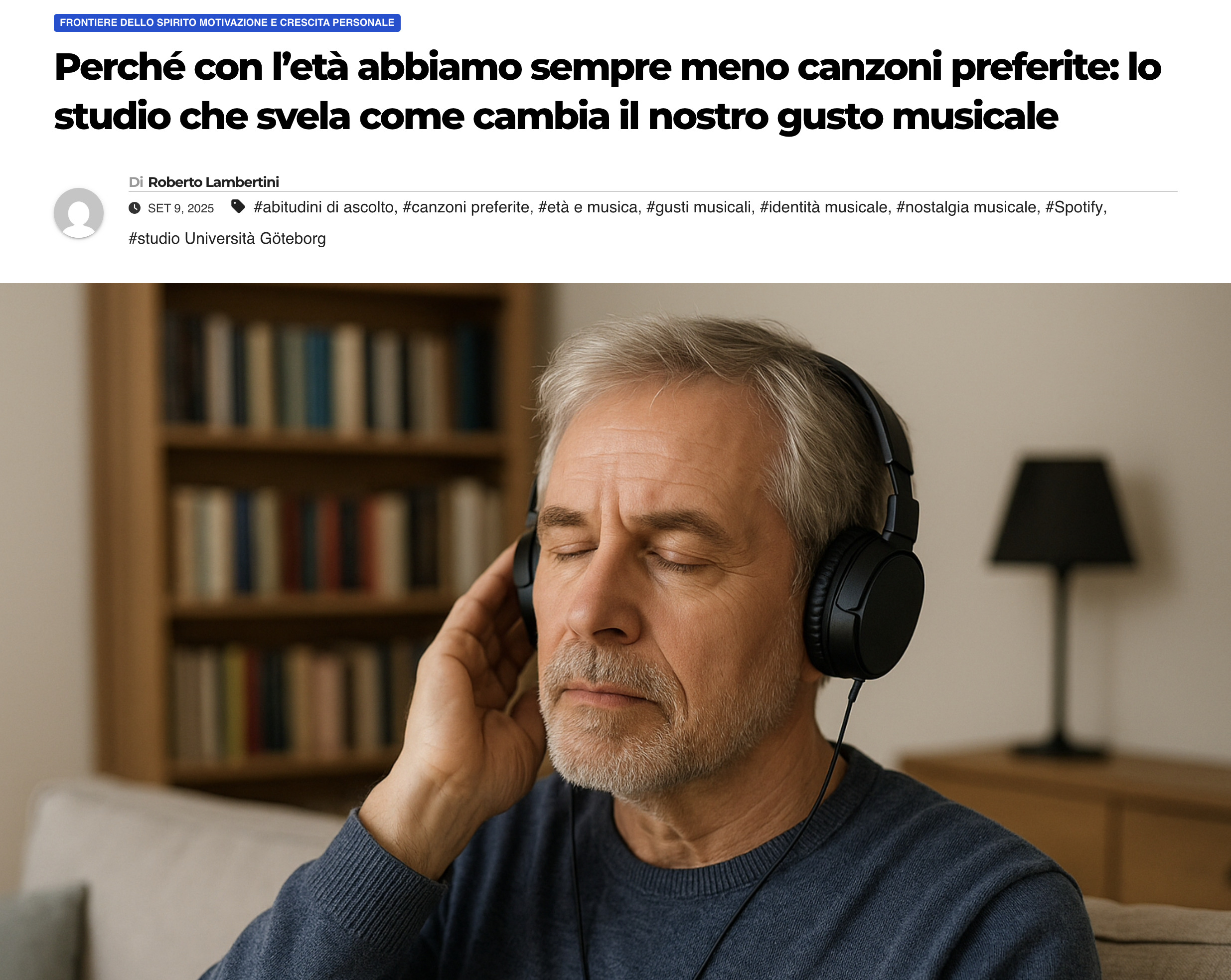 Preview for Perché con l’età abbiamo sempre meno canzoni preferite: lo studio che svela come cambia il nostro gusto musicale
