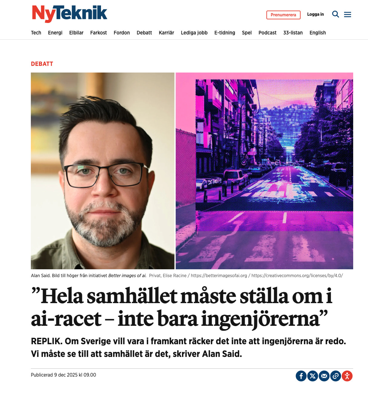Preview for Hela samhället måste ställa om i AI-racet, inte bara ingenjörerna