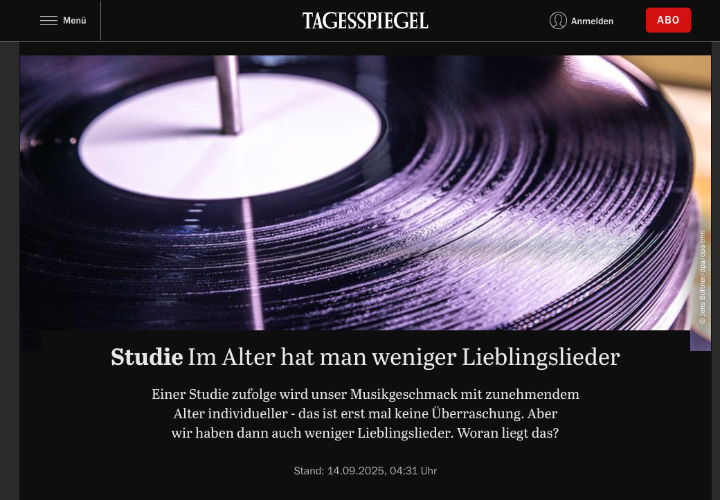 Preview for Im Alter hat man weniger Lieblingslieder