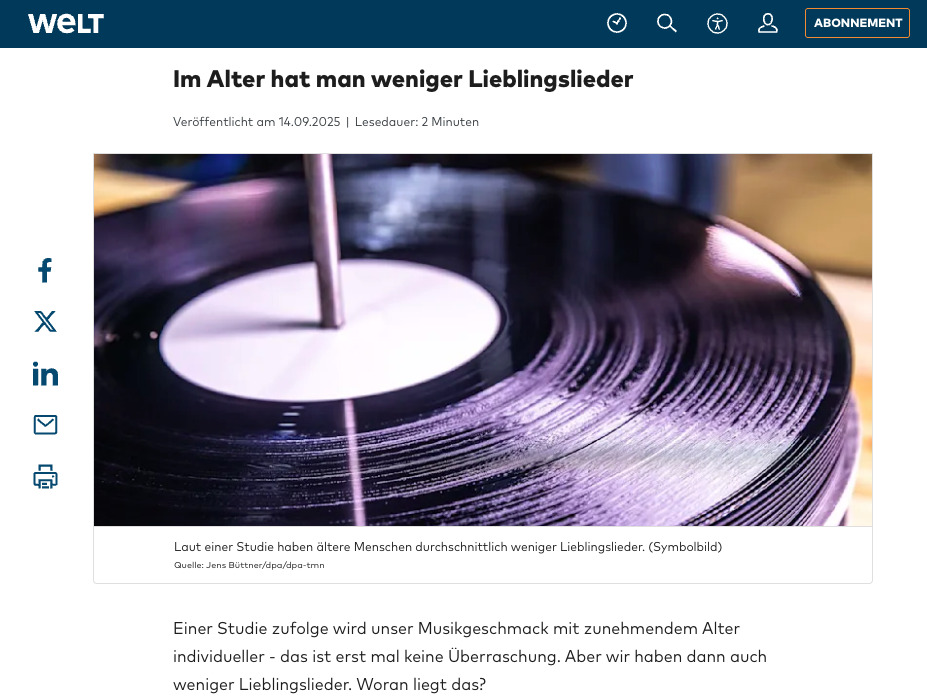 Preview for Im Alter hat man weniger Lieblingslieder